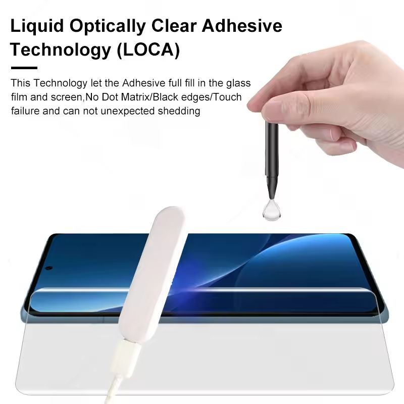 Miếng Dán Màn Hình Kính Cường Lực Nano Optics UV Chất Lỏng Cho Redmi Note 15 14 13 Pro Plus Pro+ 4G 5G 2026 Viền Cong Tràn Màn Hình, Độ Cứng 9H
