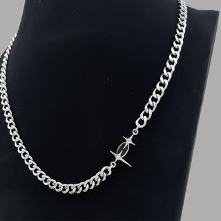 Đeo cổ obsidian phong cách Cuba không phai màu