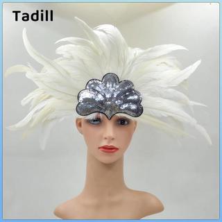 Mũ lông vũ Phụ kiện tóc trang trí Dây buộc tóc cho nữ Fascinator