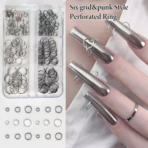 Lướipunk Xuyên Thủng Hợp Kim Trắng Cho Móng Tay - Quyến Rũ và Thời Tràng