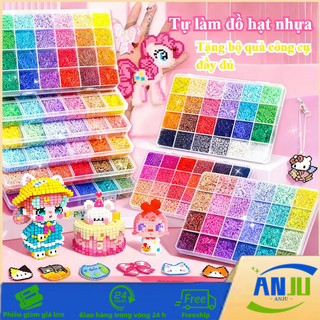 Bộ Vật Liệu Thủ Công Xếp Hạt Nhựa Mini Kèm Bàn ủi Và Nhíp, Trò Chơi Tương Tác Cho Cha Mẹ Và Con Cái
