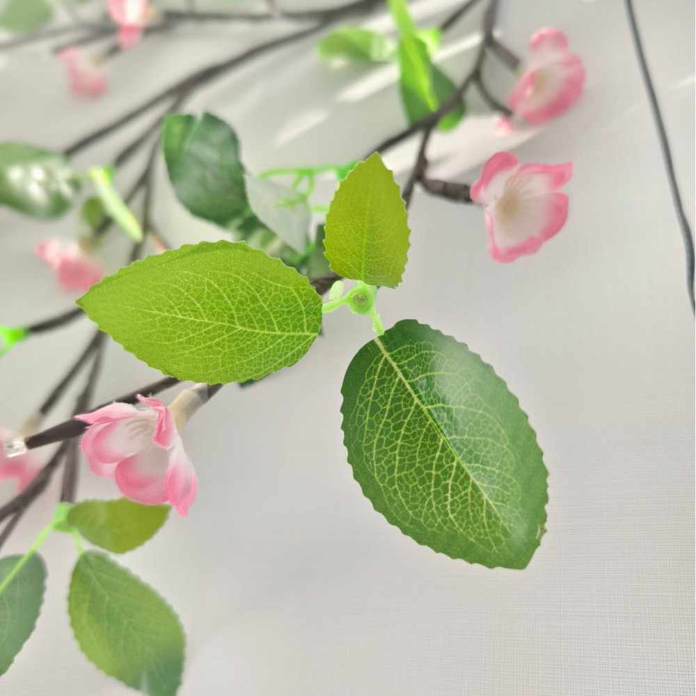 Dây đèn led cành hoa đào 1,2m có 48 bóng trang trí tường nhà cửa decor ngày lễ tết, phòng khách