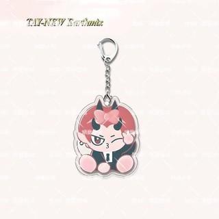 Thailand GMMTV CP Acrylic Comic Keychain Double Sides Printing Pendant Bag Accessories Key Ring JAIDEE BABII ANY D