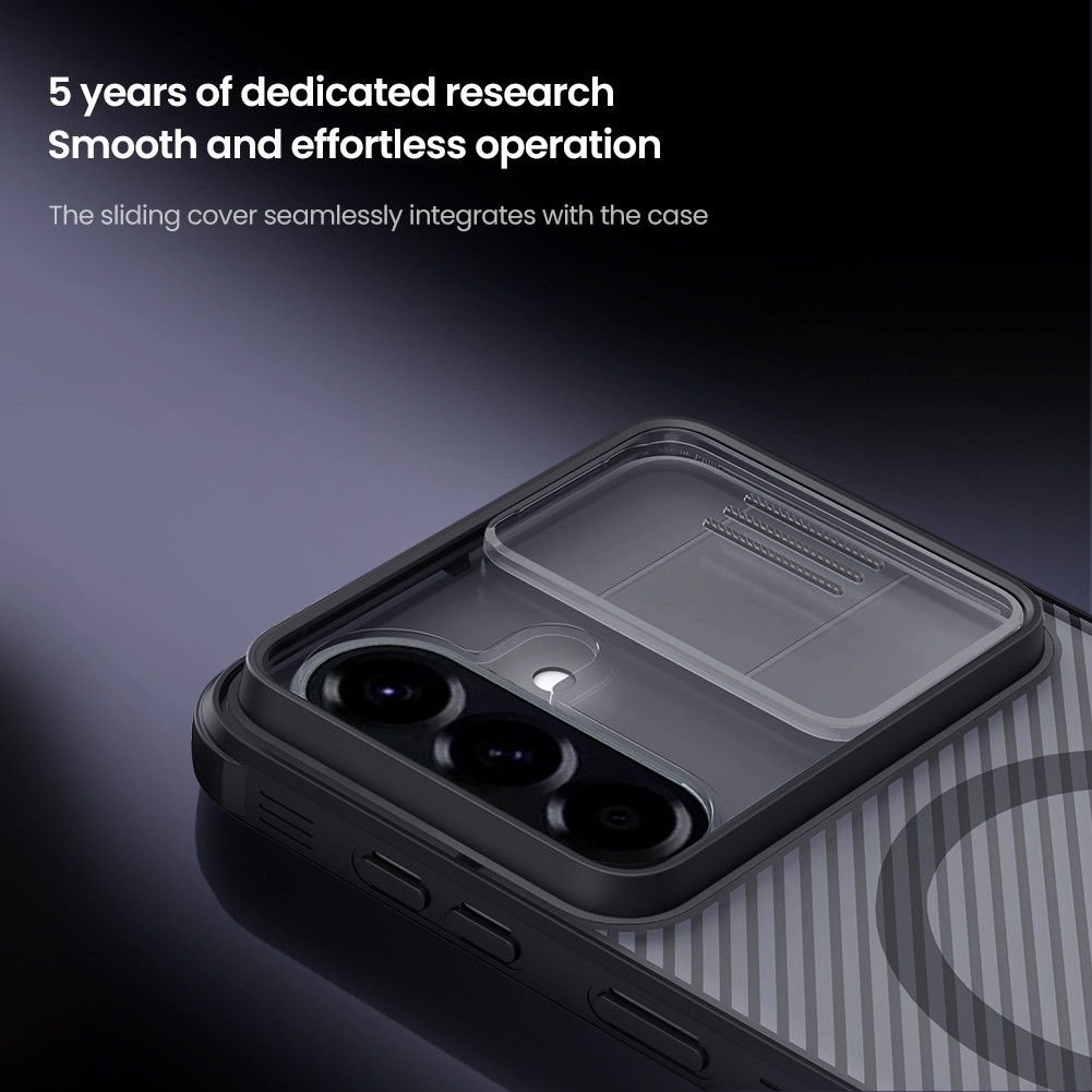 Nillkin Cho Galaxy A57 A37 A17 Camshield Pro PC Từ Tính TPU Bảo Vệ Ống Kính Máy Ảnh Trượt Trượt Ốp Lưng Cứng Nam Châm Vỏ Điện Thoại Vỏ
