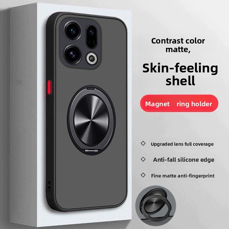 360 Vòng Đứng Từ Tính Cứng PC Ốp Lưng Bảo Vệ Mặt Sau Cho OPPO Find X9 Pro Dành Cho Find X9 X8 Pro X8S + X8 X7 Ultra X6 X5 X3 Reno 15 14 Pro PRO Vỏ Điện Thoại