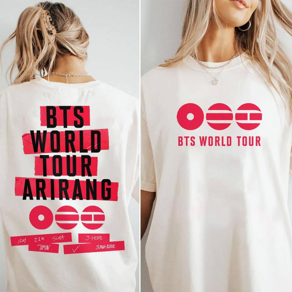 Áo Thun Tour Thế Giới Arirang BTS dành cho Fan - Jin &amp; J-Hope