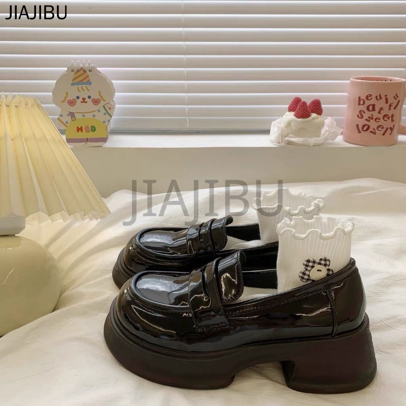 Size 34-46 Giày Lười Kiểu Anh, Mũi Tròn, Gót Dày, Chống Trơn Trượt. 45 Giày Nữ Cỡ Lớn Kiểu Lolita, Đồng Phục Học Sinh, Phong Cách JK Nhật Bản. 44 Korean Fashion Casual Mary Jane Shoes 43 Giày Da Mờ Kiểu Công Chúa Pháp Dành Cho Bé Gái 42 41