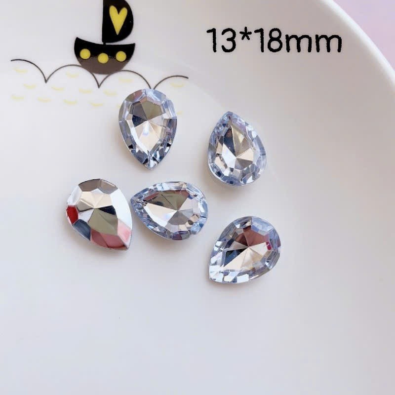 Set charm nhựa giả pha lê - Set charm gắn dép 7 chi tiết- Phụ kiện DIY xinh