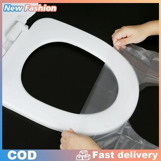 50 cái dùng một lần du lịch an toàn PE nhựa nhà vệ sinh chỗ ngồi Bìa Mat đệm mat