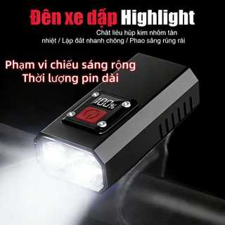 Đèn xe đạp IPX4 chống nước | Nhiều chế độ sáng linh hoạt | Phạm vi chiếu sáng rộng | Màn hình kỹ thuật số hiện đại