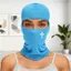 Mũ Balaclava MERIGGIARE, Thiết kế in họa tiết trái tim đỏ Full Face, In chữ thể thao Chất liệu chống gió Vải thoáng khí Mũ cưỡi ngựa Hoạt động đi xe đạp