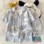 2025 Bộ Đồ Ngủ Nữ 2025 Mây Cotton Phù Hợp Với Quần Short Tay Ngắn Ngọt Ngào Hoạt Hình Dễ Thương Nữ Nhà