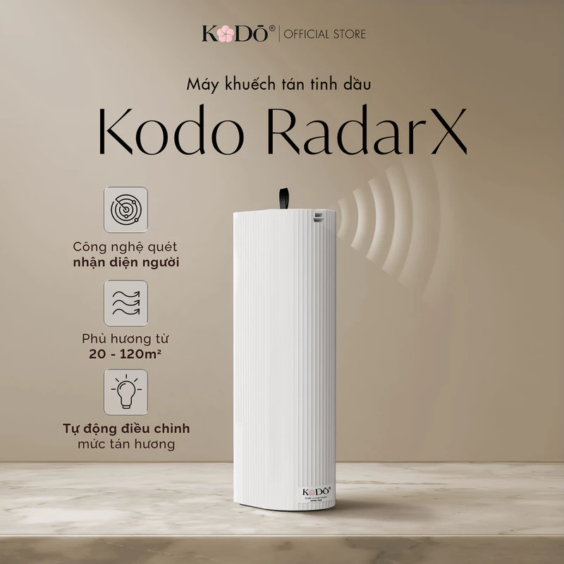 Máy Khuếch Tán Tinh Dầu KODO RadarX - Cảm Biến Thông Minh - Diện Tích Phủ Hương 120m2 - Điều Khiển Qua Điện Thoại — ảnh 1