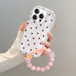 Ốp Lưng Cho OPPO A3X A40 A60 A79 A2 A3 PRO A78 A17 A18 A58 Realme C53 C63 C71 C75 NOTE60 15 C65 C55 Vòng Tay Trái Tim Tình Yêu Dây Chuyền Silicon Mềm Sóng Bên