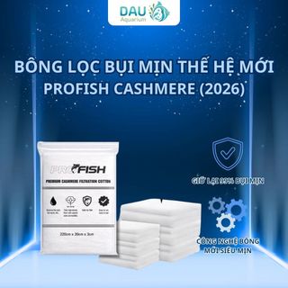 (MUA 1 TẶNG 1) Bông lọc bụi mịn PROFISH Cashmere -Mềm, mịn,siêu thấm hút, giữ bụi mịn,cặn bẩn cực tốt, hạn chế giảm dòng