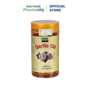 Viên uống Costar Garlic Oil tinh dầu tỏi hỗ trợ tăng cường đề kháng (Lọ 60 viên)