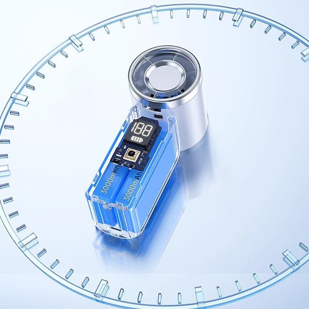 Quạt cầm tay Mini Air Turbo Tech Có thể điều chỉnh Quạt Turbo cầm tay Màn hình LED Quạt sạc USB siêu yên tĩnh dành cho sinh viên