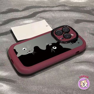 Creative Cat Phone case for IPhone17 16 15 14 13 12 11 X Xs Xr 7 8 Plus Pro Max Anti Drop Soft Back Cove JKP