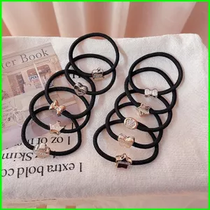 Pn Randon - Phụ Kiện Tóc Dây Buộc Tóc Màu Đen, Bền Và Đàn Hồi Tốt