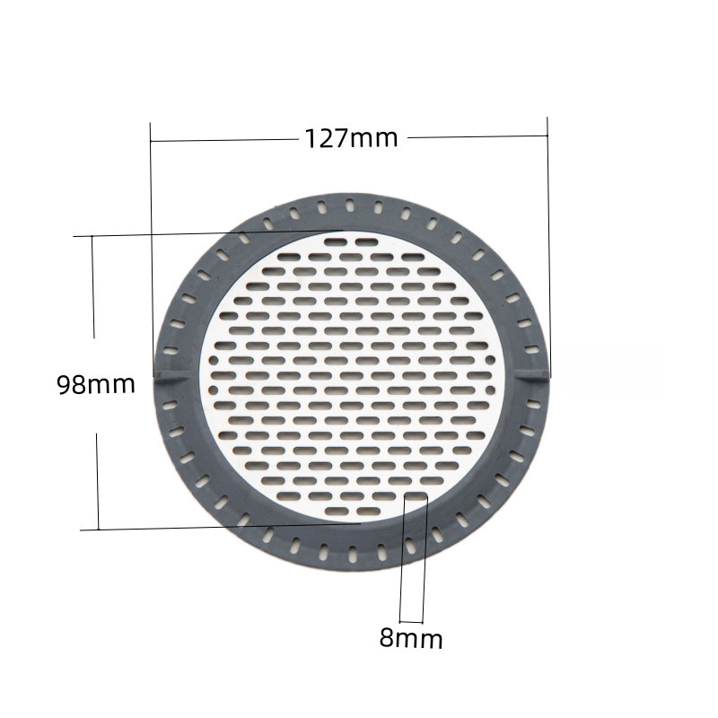 {WELV}Stainless Steel For Bathroom Drain Cover Round Style with Hair Catching Function