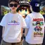 Áo 90-150 cm, size 3-12, trẻ em thoải mái, hình ngắn unisex.