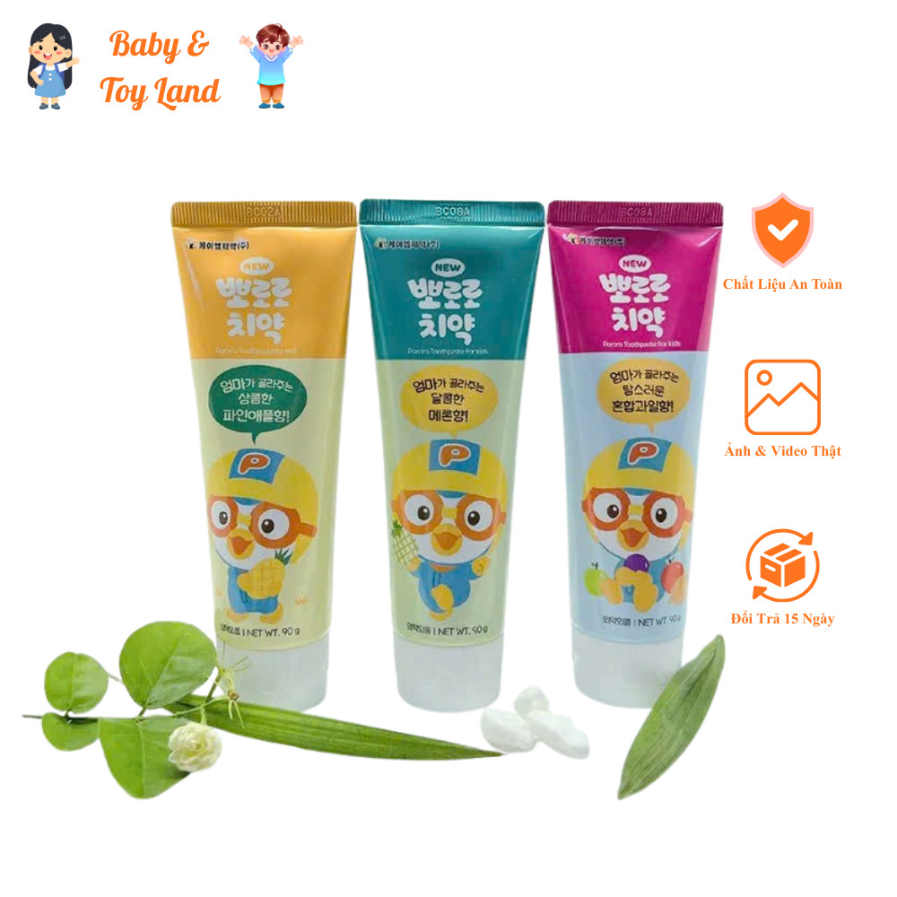 Kem đánh răng Pororo an toàn cho bé