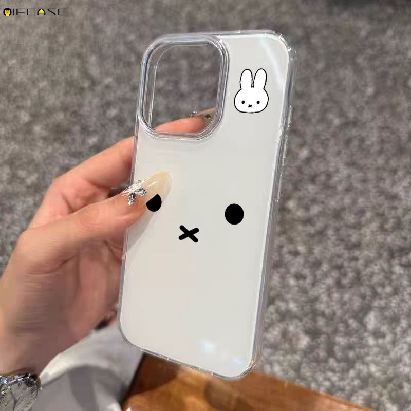 Dành Cho Redmi Note 15 Pro Plus 15R 15C K90 Turbo 4 Pro Max A5 RedmiNote15 Redmi15C 4G 5G Vỏ Điện Thoại Thỏ Trắng Dễ Thương Thỏ Hoạt Hình Vỏ Đơn Giản