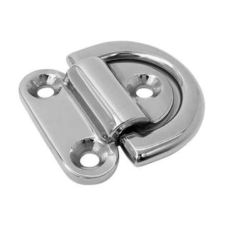 Tấm gấp bằng thép không gỉ Sàn mắt Lashing D Ring Tie Down Plate Phần cứng