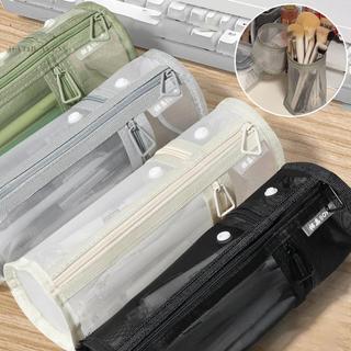 [hatheaven] Túi đựng cọ trang điểm đa năng bằng lưới Túi đựng bàn chải di động Hộp đựng bàn chải dung tích lớn đơn giản Giá đỡ Buet Túi đứng du lịch Đẹp