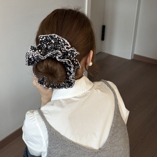 Hululu / Hoa Xếp Ly Hoa Tóc Dây Tóc Nhẹ Nhàng Ngọt Ngào Phụ Kiện Tóc Phong Cách Mới Mũ Đội Đầu Nữ