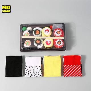 MeiShao - Bộ quà tặng sáng tạo với sushi, pizza, bánh mỳ que, đẹp cho nữ, phù hợp làm quà sinh nhật hoặc ngày lễ vào mùa thu đông