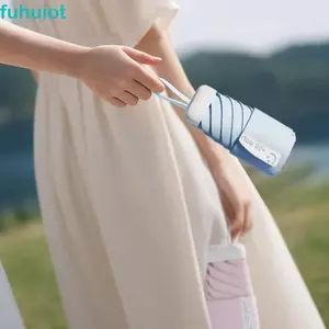Ô Dù MiniFUHUIOT UPF50 - Chống Nắng & Mưa, Túi Lưu Trữ, Dành Cho Nữ