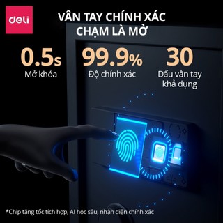Két Sắt Vân Tay Mẫu Mới DelixLocksworth Két Sắt Điện Tử Nhiều Phương Thức Mở Khóa Cải Tiến Chốt Cửa An Toàn