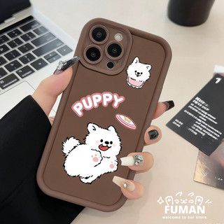Ốp Điện Thoại Màu Trơn Chó Con Dễ Thương Cho Poco X7 X6 X5 Pro X4 X3 NFC GT X2 F7 Ultra F6 F5 F4 F3 GT F2 Pro 4G 5G Vỏ Hoạt Hình Đơn Giản Bảo Vệ Ống Kính Chống Rơi Ốp Lưng Mềm