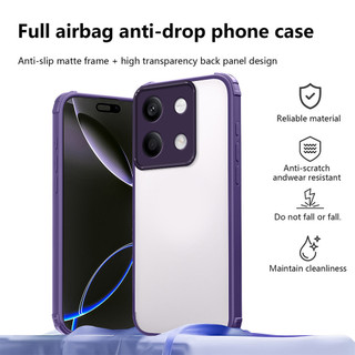 Áp dụng cho Xiaomi Redmi Note 13 5G 2312DRARABG 2312DRABI Đệm khí bốn góc trong suốt cao cấp bảo vệ vỏ mềm chống sốc