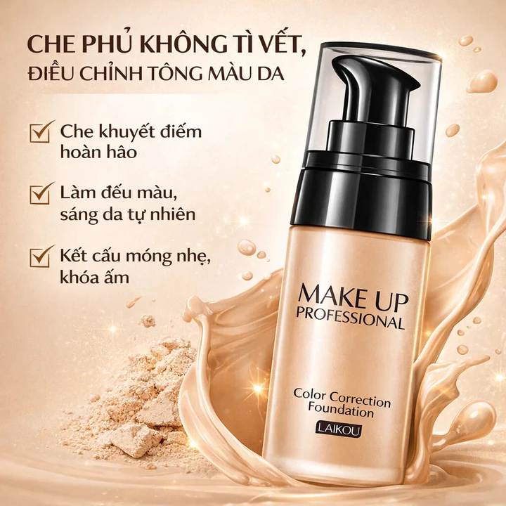 ⚡COD⚡Kem nền/che khuyết điểm/dưỡng ẩm Kem nền tự nhiên/Kem nền lâu trôi/Kem nền tự nhiên dưỡng ẩm và cấp nước