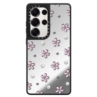 Ốp Lưng Phone Case Cứng Gương Hoa Sọc Từ Tính Cho Samsung Galaxy S26 25 24 23 UItra S26 25 24 23 Plus Vỏ Bảo Vệ Chống Sốc