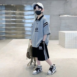 Bộ quần áo bé trai 18-52kg mẫu BB thiết kế cổ polo cá tính. Chất liệu đẹp, thoáng mát. NL13