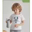 áo bé trai thời trang cotton 2026 áo sơ mi nhỏ tăng size Form 1 áo giãn áo tròn cổ áo ngắn