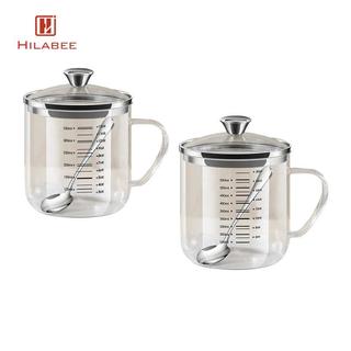 Cốc đo thủy tinh có nắp đậy, cốc uống nước, cốc có borosilicate cao