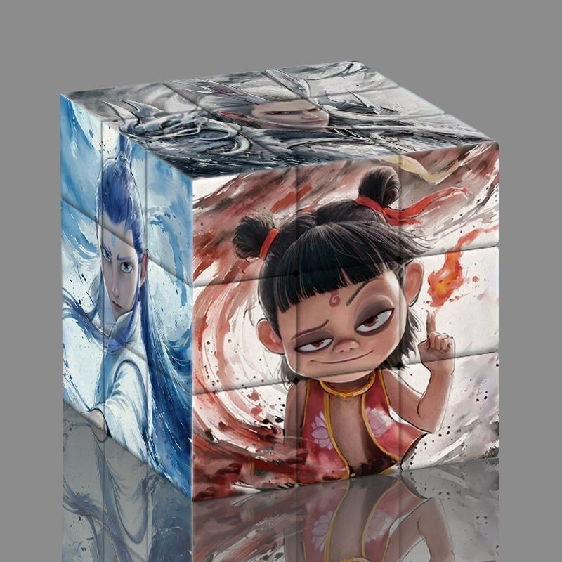 Nezha 2 Demon Boy Haihai Cao Sáng Tạo Khối Rubik Sinh Viên Giáo Dục Giải Nén Nezha Ao Bing Jigsaw