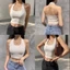 A 16 Áo Croptop Choàng Cổ Nữ Cổ Yếm, Áo Kiểu Cổ Yếm Hở Lưng size dưới 53kg