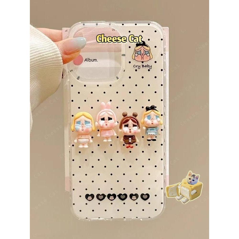 Ốp Crying Baby điện thoại di động tương thích với iPhone 13 14 11 12 15 16 17 Pro Max 6 7 8 Plus XR Xs Max