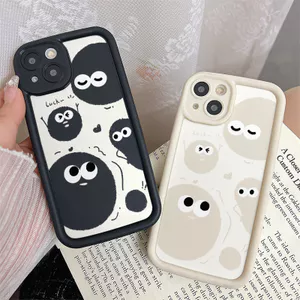 Ốp Lưng Cho OPPO A6 A5X A3 A95 A74 A60 A58 A57 A54 A53 A52 A38 A18 A17 A16 A15 F11 F9 Pro Reno 14 13 12 11 10 7Z 8Z 6Z Thiết Kế Mắt Thiên Thần Chống Rơi Bóng Than JGS322