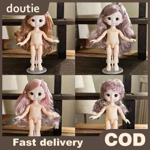 Doutie 1 Búp Bê 16cm Với Biểu Hiện Khác Nhau, Búp Bê BJD 1 / 8 Dễ Thương, 13 Khớp Di Chuyển Được Búp Bê Bé Gái Đồ Chơi VN