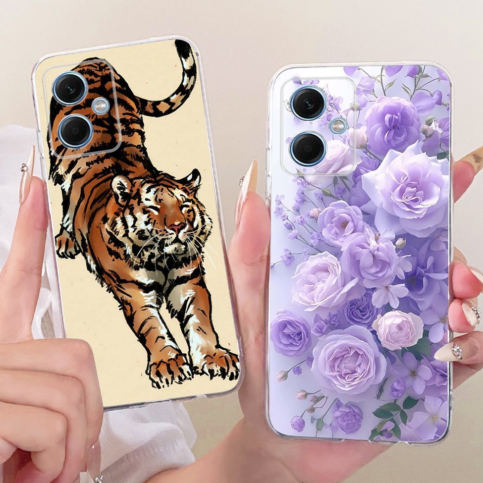 Dành Cho Redmi Note 12 5G Trung Quốc Ốp Lưng Trong Suốt Thẩm Mỹ Sang Trọng Mèo Dễ Thương Thời Trang Bướm Vỏ Sơn Ngộ nghĩnh 22101317C