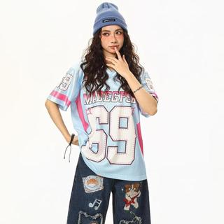 Áo Thun Nam Ngắn Tay Cổ Chữ V, Phong Cách Thời Trang Mỹ, Thoáng Khí, Unisex