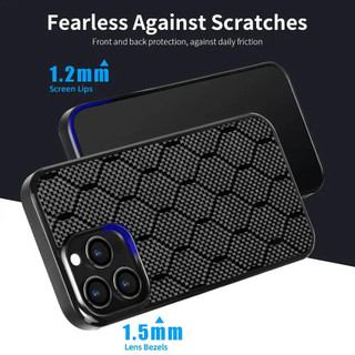 Ốp điện thoại sợi carbon tổ ong phù hợp cho iPhone 16 pro max 15 14 13 12 16 plus ốp lưng iphone, 17 air, 17 pro max
