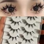 FAVORITEGOODS 5 Đôi / hộp DIY Lashes Extension, Curvature C 9-13MM Lông mi giả lấy cảm hứng từ Anime, Hợp thời trang Dễ dàng đeo Nhẹ Có thể tái sử dụng Lông mi giả