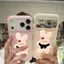Thỏ Strawberry Cute Cổ Đen Dành Cho 16 Vỏ Ốp Lưng Iphone 17 Air 14/13/11 Pro